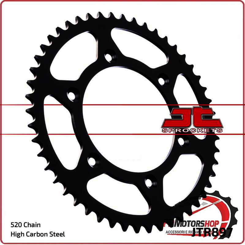 CORONA TRASMISSIONE PER MOTO JT 897 Z45 SC JTR897.45SC 45 DENTI KTM EXC ENDURO