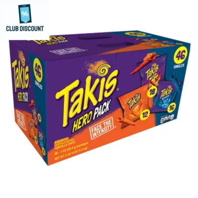 Takis Hero Variety Pack Tortilla Chips, 1 Oz., 46 Pk.