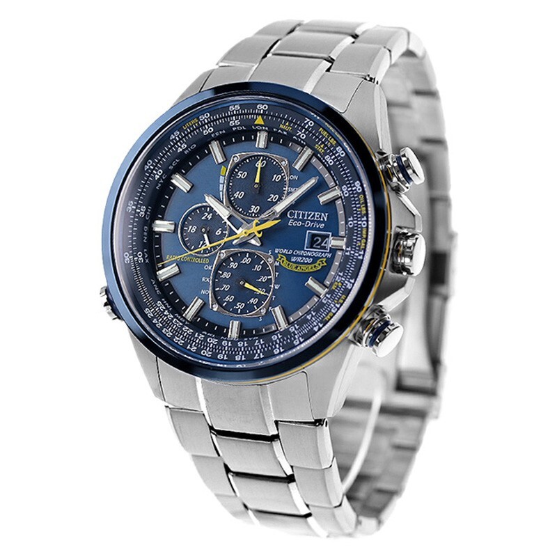 Pre-owned Citizen Promaster Sky Blue Angels At8020-54l Eco-drive Solar Atomic Men Watch