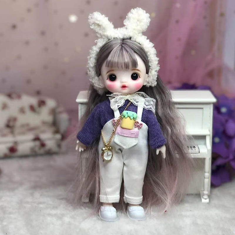 KRY 「DOLLS」 Full Set 1/8 BJD Doll 16cm Ball Jointed Girl Doll + Outfits
