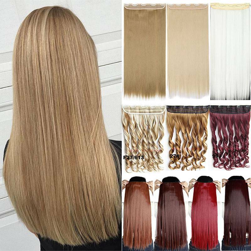 Ed Real Natural Hair Extension Clip In One Piece Full Head As Human