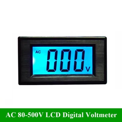 AC 80-500V LCD Digital Voltmeter Volt Voltage Meter Panel AC 110V 220V 230V 380V