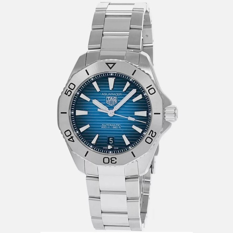Pre-owned Tag Heuer Aquaracer Professional 200 Blue/steel 40 Mm Men's Watch Wbp2111.ba0627