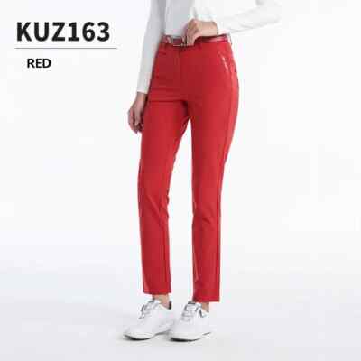 PGM Women Zipper Pocket Golf Pants Ladies Slim Trousers Sports Autumn Sweatpants