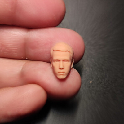 1/24 Scale Legend Of Chen Zhen Donnie Ye Head Sculpt Unpainted Fit 2.5'' Figure