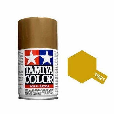 Tamiya TS-21 Gold Spray Paint Can 3.35 oz. 100ml 85021