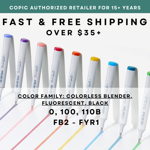 100, 110B, FB2 - FYR1* COPIC Sketch Marker - U.S. Authorized Retailer