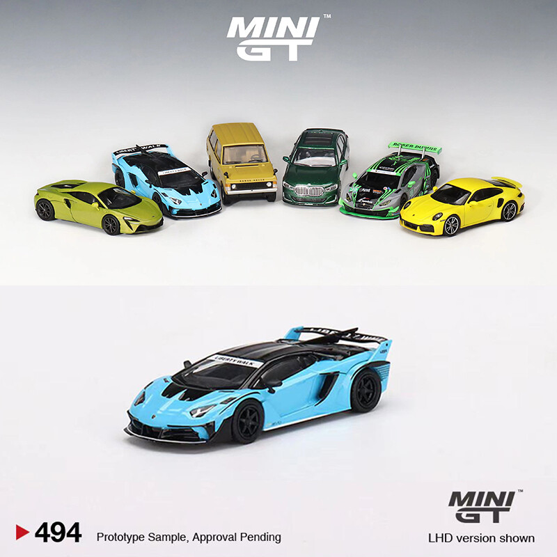 ミニカー MINI GT Lamborghini Aventador GT EVO 494 Mini GT 1:64 LB-Silhouette WORKS Lamborghini Aventador GT