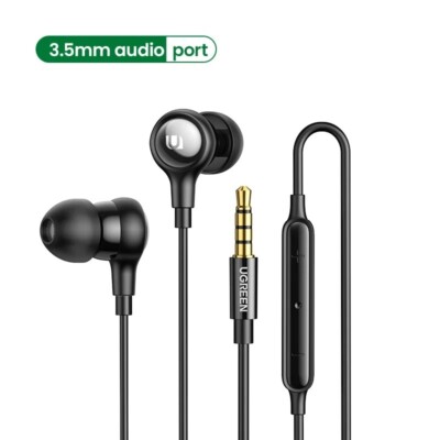 UGREEN Wired Earphone With Microphone In Ear 3.5mm USB Type C Lightning Earphone