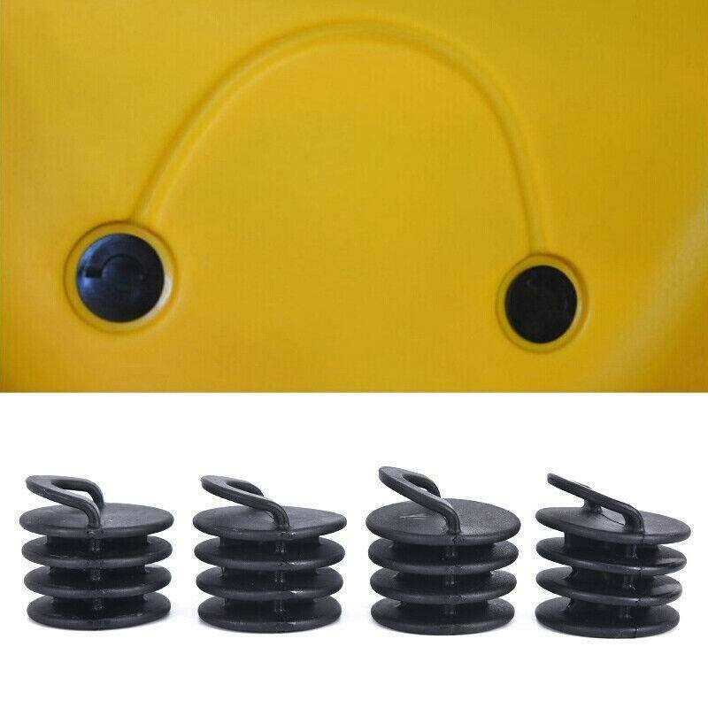 10x Kayak Scupper Stopper Marine Boat Plug Bungs for Canoe Boat Drain Hole Black