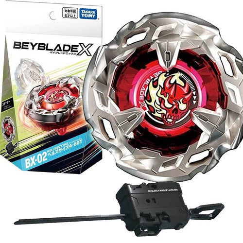 TAKARA TOMY Hellsscythe 4-60T Burst Beyblade X Booster BX-02