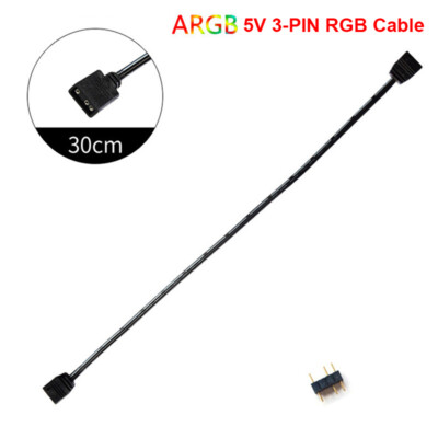 12V 4pin ARGB 5V 3pin Computer PC Case Extension Cable Extended Lead Connector