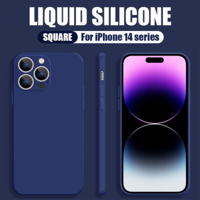 For iPhone 15 14 Pro 13 12 11 Pro Max XR Shockproof Liquid Silicone Case Cover