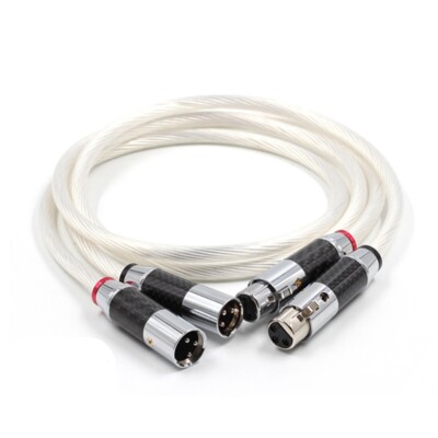 1m Hifi Pair XLR Cable Pure 7N OCC Silver-plated Audio Cable With Top Grade