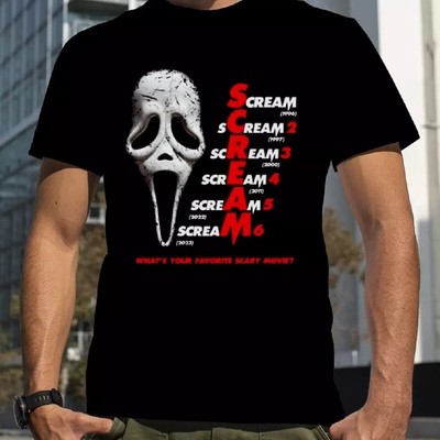 Ghostface Scream What s Your Favorite Scary Movie Halloween 2024 Tshirt Men