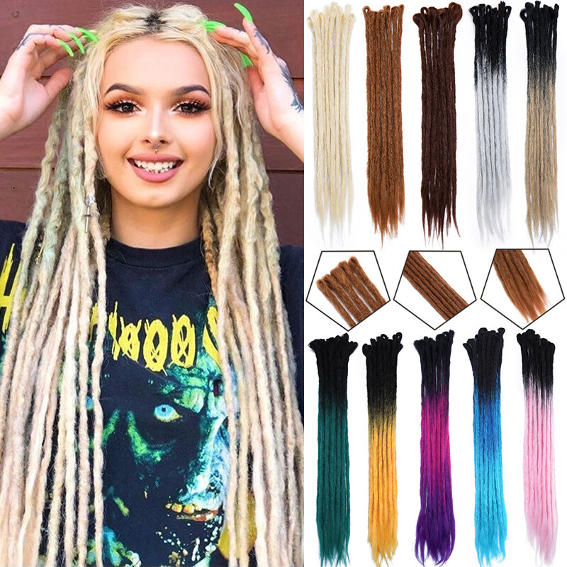 REAL Hair Fiber Dread Lock Dreadlock Braiding Hair Extensions As