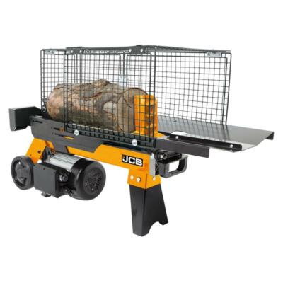 JCB Holzspalter Brennholzspalter liegend 4 Tonnen 230V bis 250mm Ø 370 mm