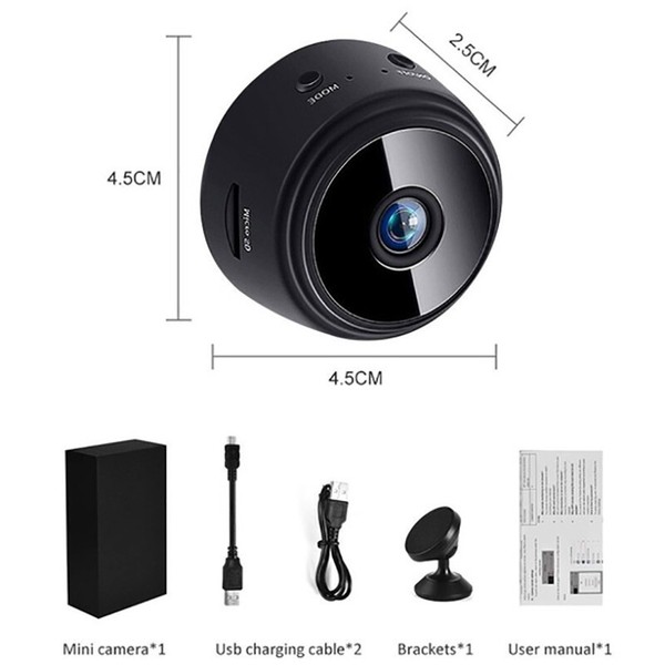WiFi Small Mini Spy Camera HD Hidden IP Motion Night Vision Nanny Security Cam - Image 18