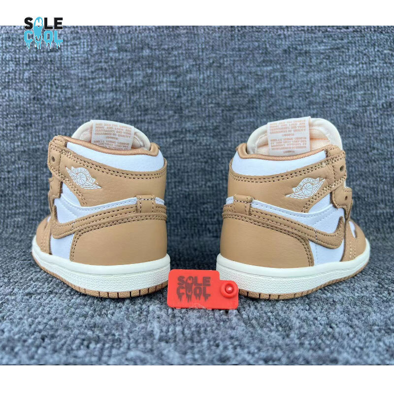 Air Jordan 1  Brown  White Sneaker Shoes FN6623-201