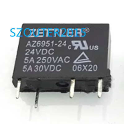 2PCS AZ6951-24 RELAY 24VDC 5A 4PINS NEW #W10*