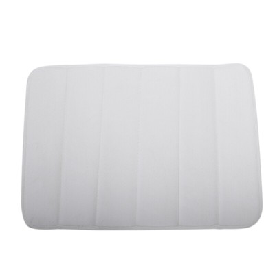 2X(Memory Foam Badezimmermatte Toilettenteppich Rice Weiß I8D2) q1e