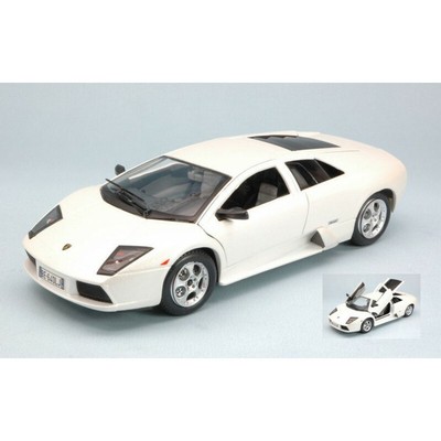 BURAGO BU22054W LAMBORGHINI MURCIELAGO 2001 WHITE 1:24 MODELLINO DIE CAST MODEL