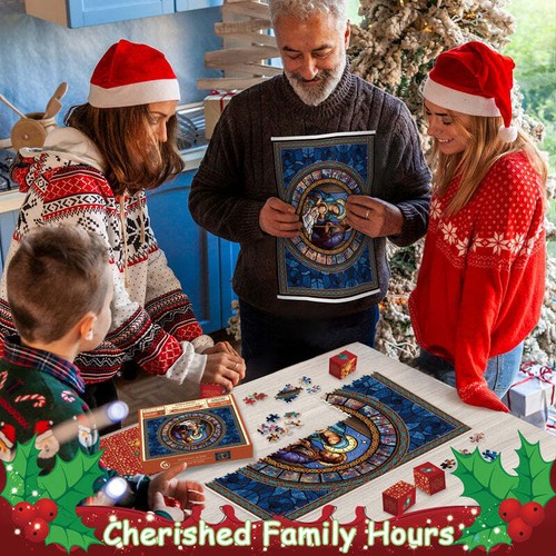 Christmas Advent Calendar Box 24 Days Calendar Jigsaw Puzzles Creative Gift Box.