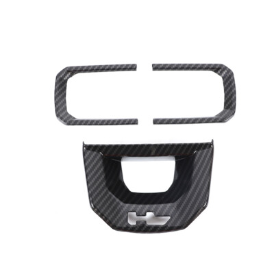 Carbon Fiber ABS Car Steering Wheel Trim Cover Fits For Hummer EV 2024-25