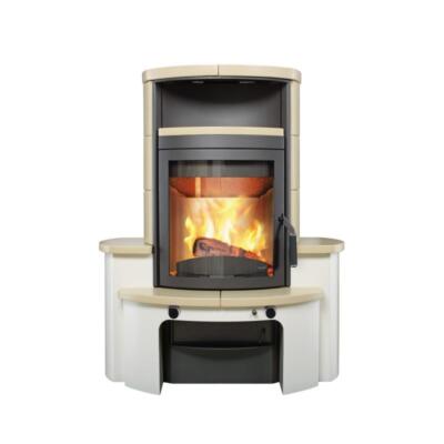 Hark Dauerbrandofen Kaminofen Avenso GT ECOplus Ofenkacheln Creme 8kW