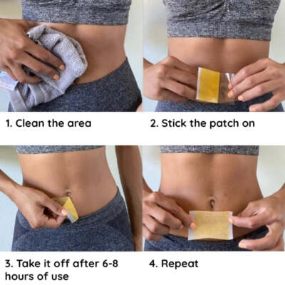 50PCS Slim Patch Weight Loss Slimming Diets Pads Detox Fat Burner Herbal Pads US