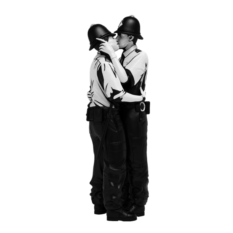 MIGHTY JAXX】KISSING COPPERS BLACK WHITE - BRANDALISED