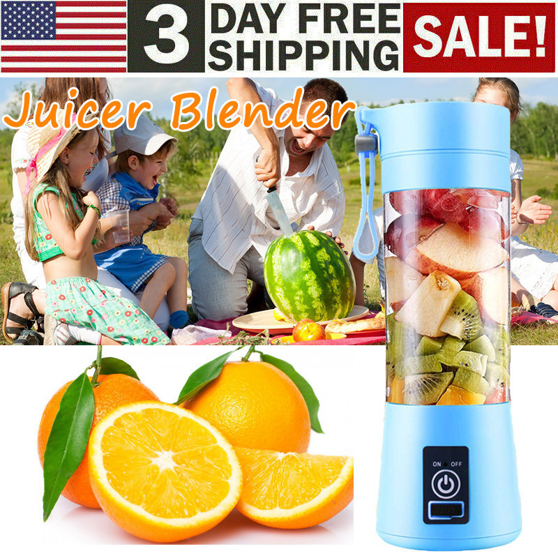 Portable Personal Blender Smoothie Maker Travel Juicer With 