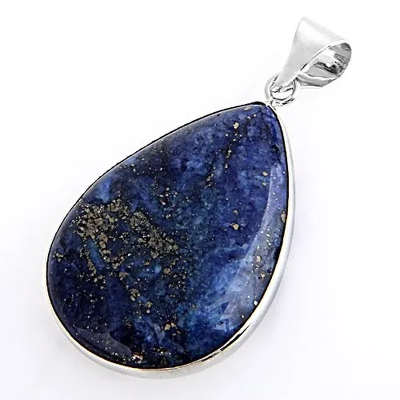 Lapis Lazuli Gemstone Gem Necklace Pendant 1.42X1.02