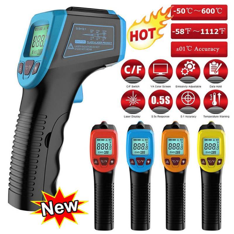 Industrie Infrarot Thermometer-Pyrometer TemperaturmessgerÃ¤T -50 + 600Â°C W657hot