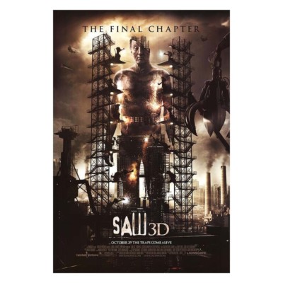 Saw 3D: The Final Chapter advance mini movie poster Rolled