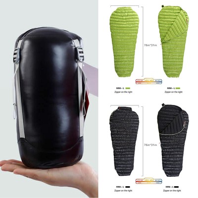 AEGISMAX Gänsedaunen Schlafsack Ultraleicht Mumienschlafsäcke Extrem-Leicht