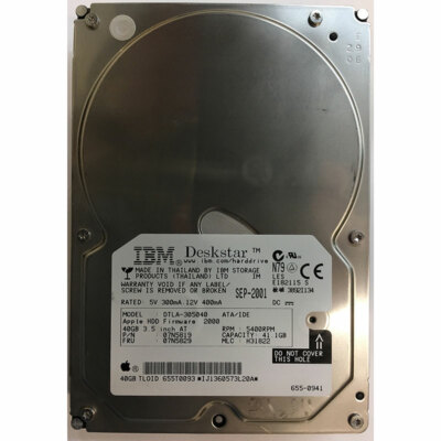 Ibm Deskstar Ic35l040aver07 0 41gb Ide 3 5 Ide Hard Drive Tested And Working