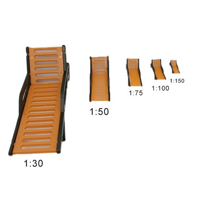 10pcs Bench Model Plastic Chair Parts 1:100 Scenery Scale Layout Beach Creative