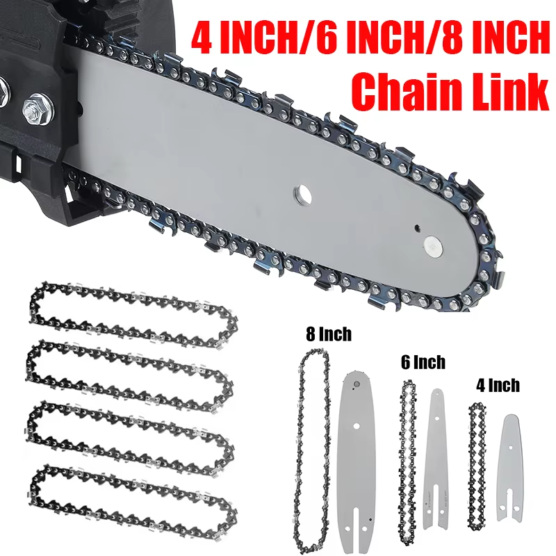 1/4'' 4Inch Chains 6In/8 inch Spare Chains Electric Chain Saw Chains Guide Used