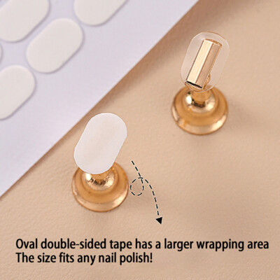 100Pcs Nail Double-side Adhesive Tape For False Nails Display Stand Tools_