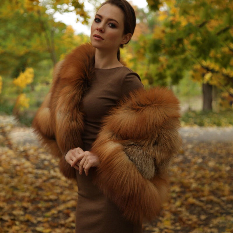 15号 2XL レッドフォックス カラクールラム ファージャケット 毛皮 Women Real Red Fox Fur Coat Winter Vintage Whole Skin Warm