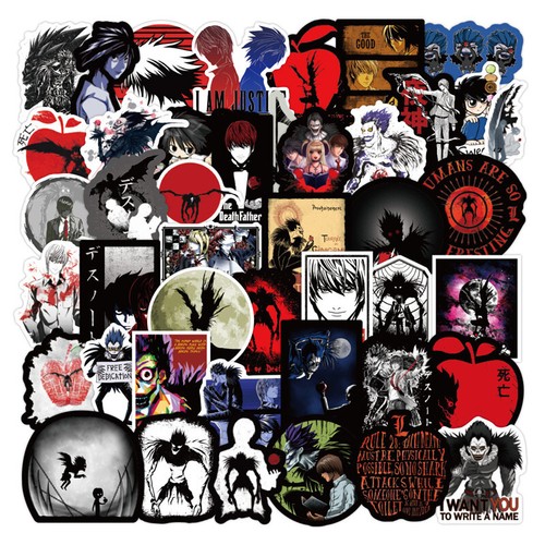 50pc Anime DEATH NOTE Stickers DIY Decals Laptop Suitcase Skateboard Luggage