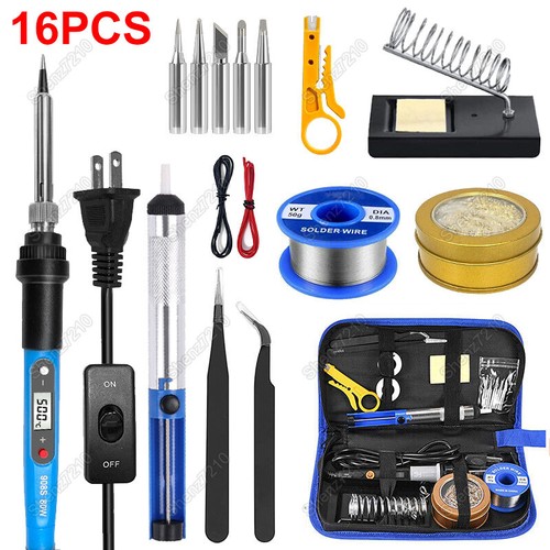 80W Electric Soldering Iron Welding Gun Tool Kit Solder Wire Desoldering Pump 