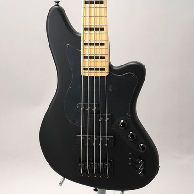 New L.E.H. Guitars The Offset 5 (Matte Black) 792058 Electric Bass Guitar