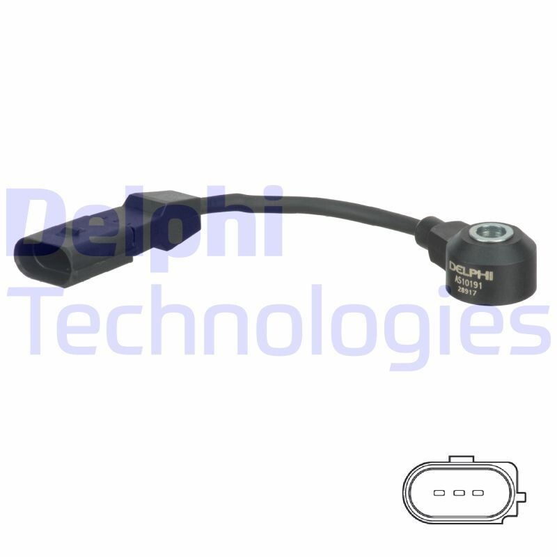 Delphi Capteur De Cliquetis As10191 Pour Vw Golf Iv SchräGheck (1j1)