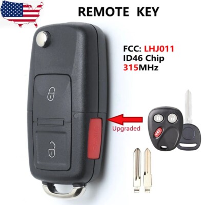 Upgraded Remote Key Fob for GM Hummer H2 Chevrolet Cadillac 2003-2006 FCC LHJ011