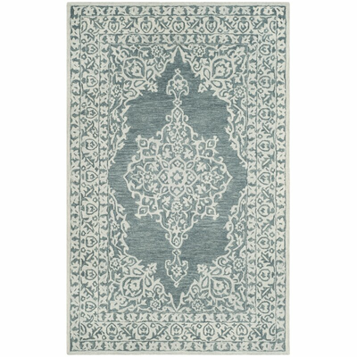 Bloomsbury Market Avondale Teppich Schlingenflor Flokati 152x243cm Hellblau