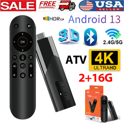 4K HD Smart TV Stick Android 13 OS 2+16G 2.4G&5G Dual Wifi BT5.0 Media Player