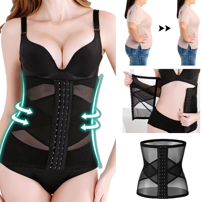 Women Slimming Body Shaper Waist Trainer Trimmer Belt  Tummy Control Shaper