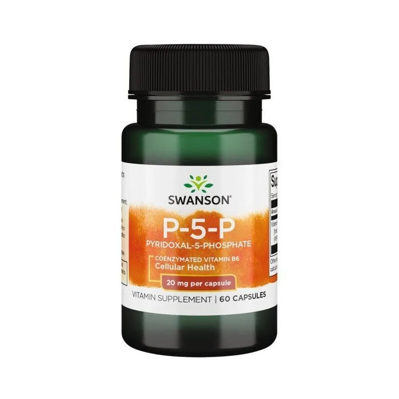 Swanson Vitamine B6 P-5-P (Pyridoxal-5-Phosphate) 20 Mg, 60 GÃ©Lules